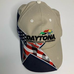 Daytona Speedway Hat Tan Embroidered adjustable